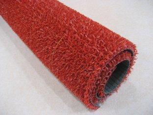 Red PVC grass mat for garden roofing