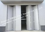 Aesthetic Aluminum Alloy Industrial Garage Doors Folding For Warehouse , Simple