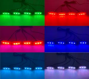 Quality 4PCS Set Amber Car LED Grille Lights For Rav4 Led Fog Driving Lights Smoke Lens wholesale
