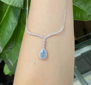 Quality 1.75ct Cvd Lab Grown Diamond Necklace 10 Mohs wholesale