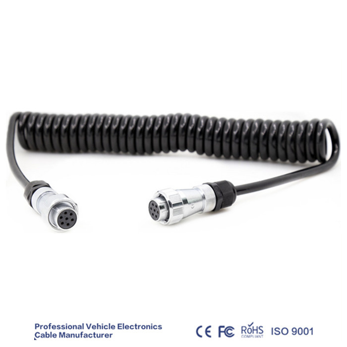 GX12 IP67 Male To Male Extension Cable For Heavy Duty Vehicles Camera