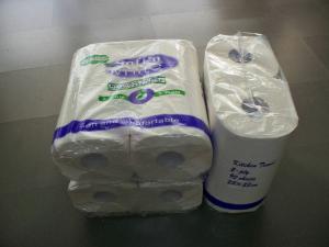 Quality Mixed Wooden Pulp / Bamboo Pulp Commercial Paper Towel support Customizable Size wholesale