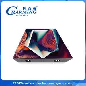 Quality GOB ProcessGlass Dance Floor Tempered P3.91 Glass Dance Floor Rapid Packaging Technology wholesale