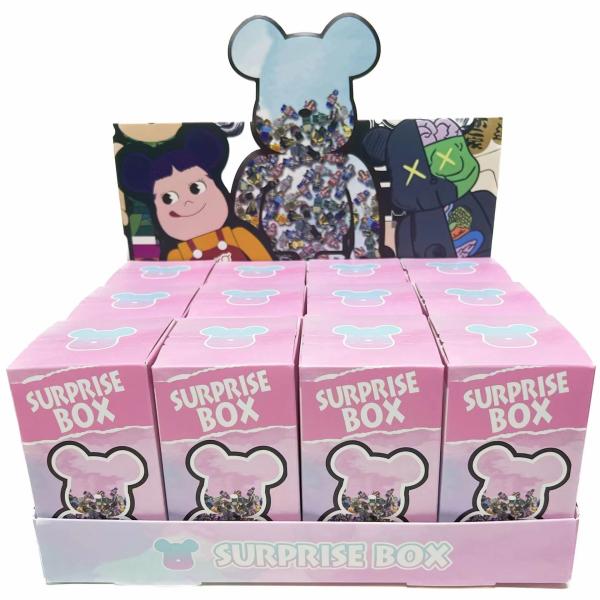 Cheap Mini Surprise Fancy Packaging Box 3D Mystery Shoes Sneaker Keychain for sale