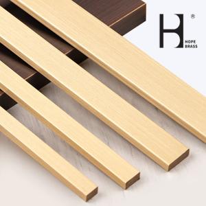 Quality 6000mm Length CuZn39Pb3 Brass Flat Bars For Home Derocation wholesale