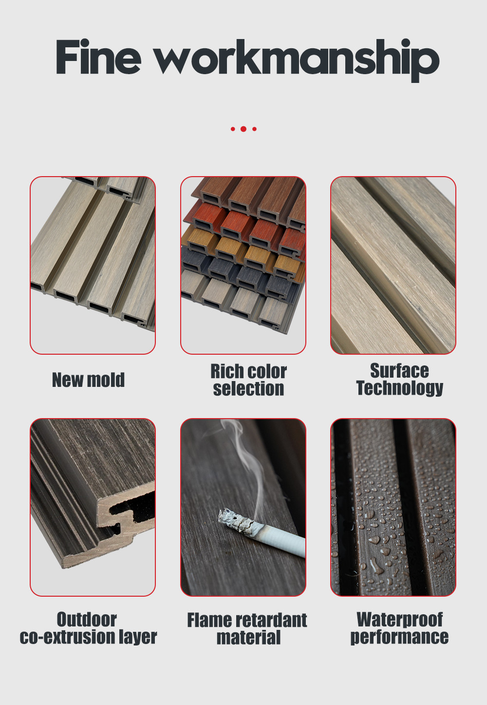 Witop Decor Outdoor Wood Plastic Composite Wpc Wall Panel Pe Exterior Wall Cladding