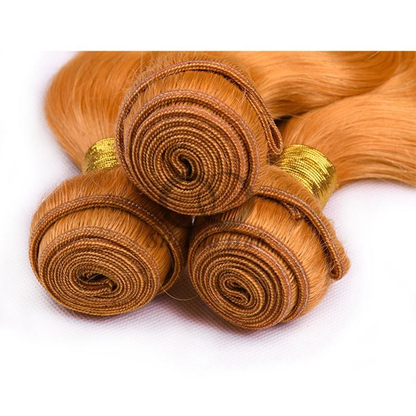 Orange Body Wave Remy Human Hair Bundles Sew In Weave Bundles Brazilian Bundle Deals