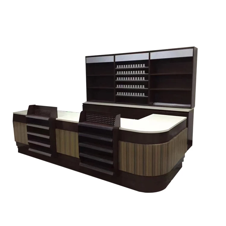 CE Certificate Supermarket Bill Counter Eco Friendly Checkout Counter