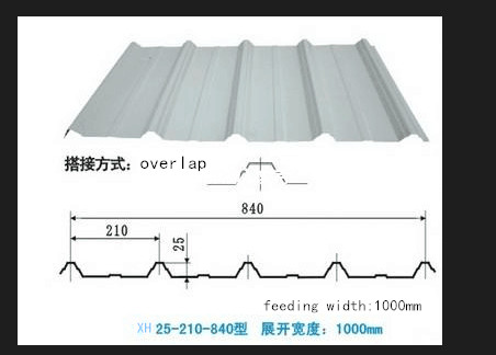 XH828-840 Color Steel Sheet Glazed Tile Roof Panel Double Deck Roll Forming Machine