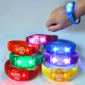 Quality Environmental concert light bracelet 21*2cm silicone + ABS logo customized wholesale