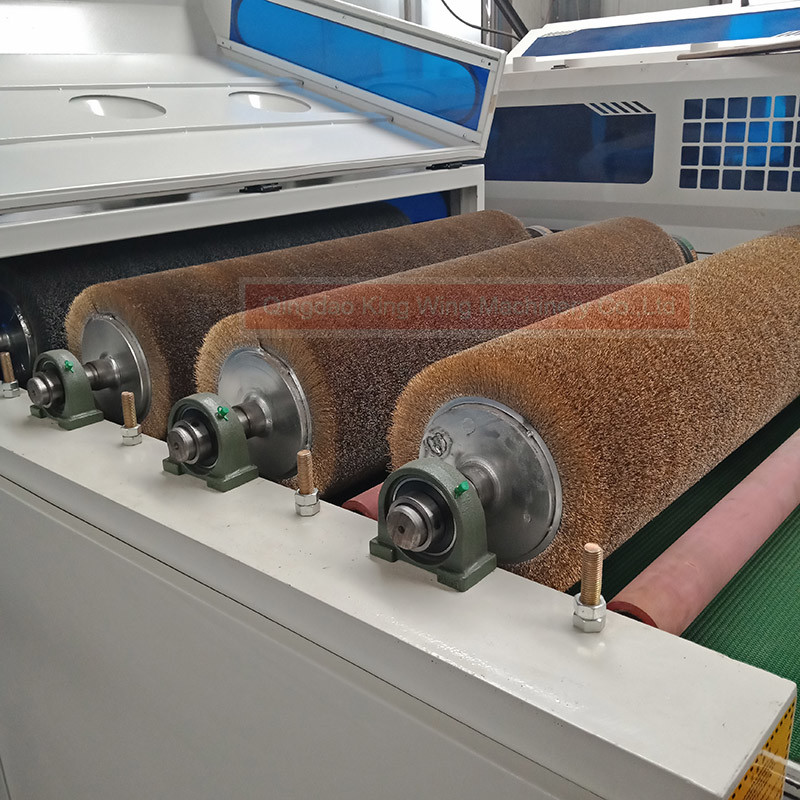 wire roller drawing antique wood making machine