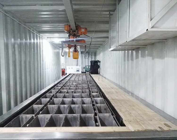 6400*2250*2500 Container Block Ice Machine with Other Ice Storage Capacity at Port and Quay