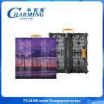 Indoor Outdoor P3.91 Transparente Curtain Window Glass Led Video Wall Display