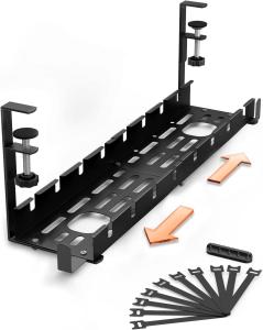 Quality Desktop Storage Rack for Cable Cord Bundle Upgraded Telescopic Carbon Steel Cable Box wholesale