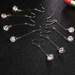 2018 Fashion American style lady parts Earrings Ear Drops Silver Exported Korea