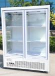 Fresh flowers display refrigerated preservation three-sided glass display case