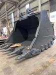 Q355B And Q420 Excavator Rock Bucket 30 - 45ton 1.4-2.5 Cbm