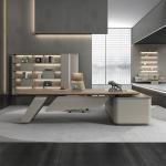 OEM ODM Large Wooden Manager Executive Desk For Luxury Modern Office Furniture