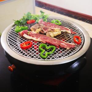 Quality Stainless Steel Round Barbecue Grill Grill Net Steam Net Camping Hiking Outdoor Net wholesale
