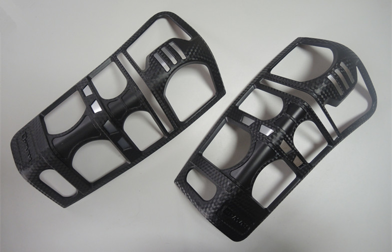 3D Carbon Fiber Head Lamp And Tail Lamp Bezels For ISUZU D-MAX 2012 2014 Factories