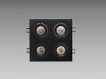 1 2 3 4 Head Grille Commercial Lighting Fixture IP20 Led Spot Light
