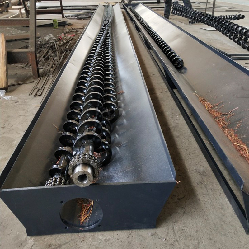 Easy Operation Screw Conveyor Factory Direct Spiral Auger Hollow Square Steel Screw Chip Conveyor Screw Shaft