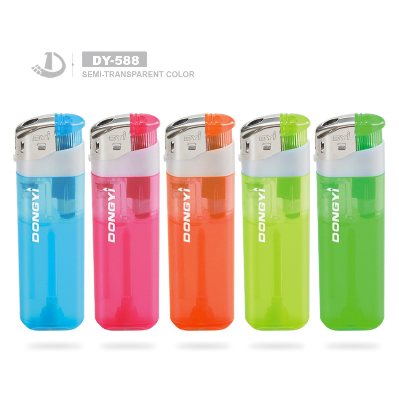 Classic Basic Design Disposable Refillable Custom Lighter with Logo Printing
