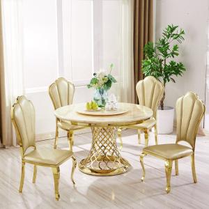 Quality 51x30inch Minimalist Round Dining Table 6 Seater Dining Table And Chairs wholesale