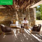 Outdoor Furniture Woven Rope Dining Chair for Customized Color Hotel Courtyard