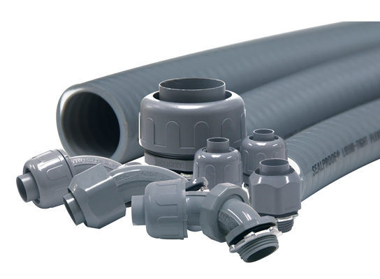 Nylon Straight PVC Flexible Liquid Tight Conduit Fittings 3/8" 2"