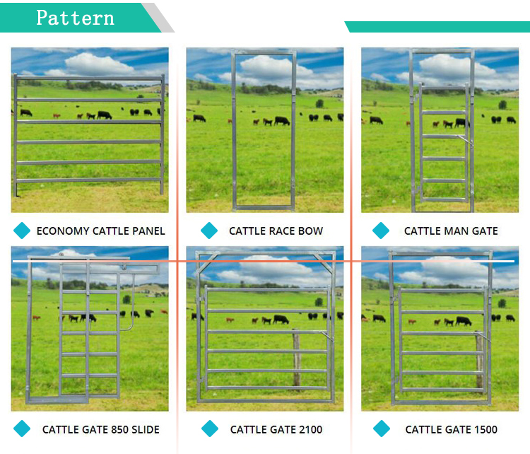 Interpon Powder Coated RAL 6005 USA Livestock Fence Panels 6ft X 10ft