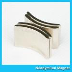 N33-N52 Custom Arc Shape Neodymium Magnets For Brushless DC Motor
