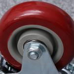 75mm Diameter Double Bearing Polyurethane Furniture Wheel Trolley Swivel Caster