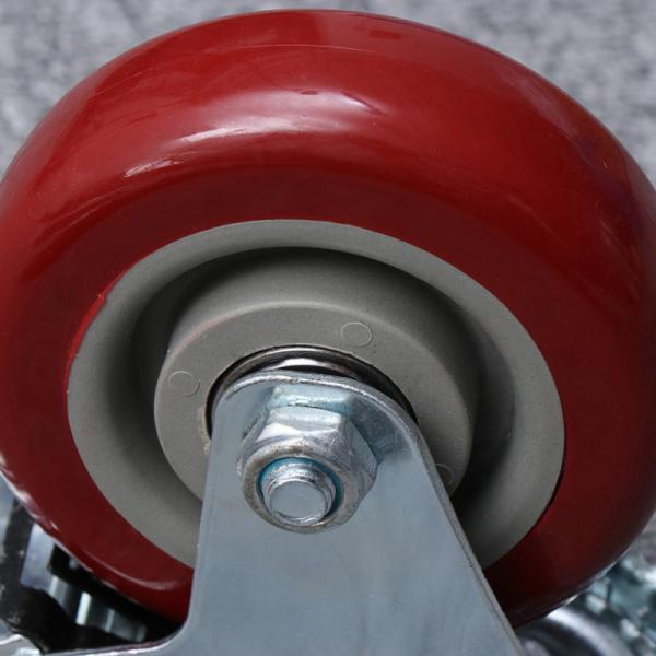 75mm Diameter Double Bearing Polyurethane Furniture Wheel Trolley Swivel Caster