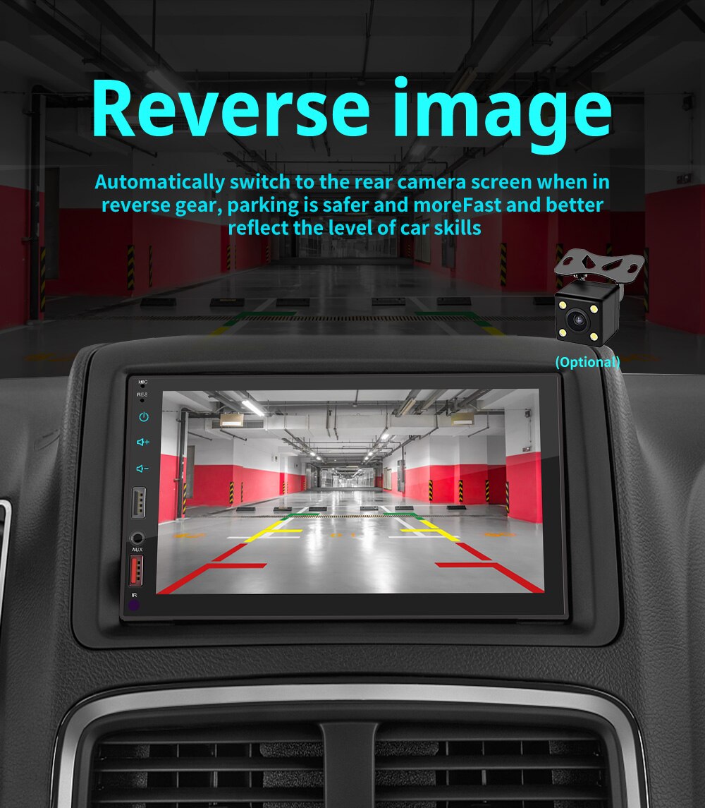 178*102mm Size HD Touch Screen Car MP5 Player with Carplay Bluetooth and Reverse Camera