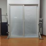 Offices Homes PVC Sliding Glass Doors Sound Insulation Restaurants White Sliding