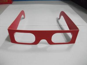 Quality Spectrum Separated Paper 3D Glasses Disposable For 3D Picture , 143x37mm Size wholesale