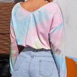 OEM maufactory European and American polyester new long -sleeved V -neck loose