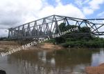 10-1000m 2-9m Height Prefabricated Steel Truss Bridge Galvanized 50 Years Design