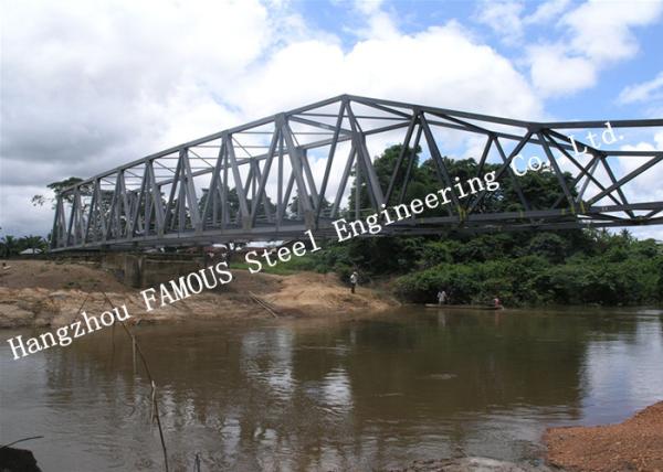 Continental Prefabricated Steel Truss Pedestrian Bridge With Concrete Deck High