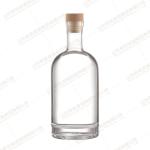 Flint Glass 100ml 200ml 375ml 500ml 750ml 1000ml Bottle with Wooden Cork Lid