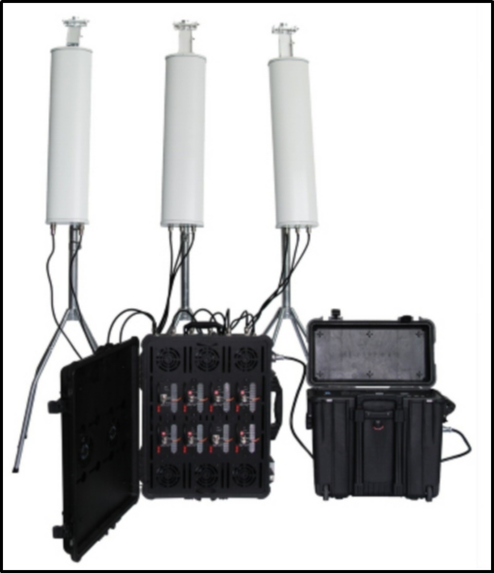 Dds 525W Portable Peilcan 7-Bands 20-6000MHz 433MHz/900MHz/1200MHz/2.4G/5.8g/GPS Anti Drone Uav Signal Jammer
