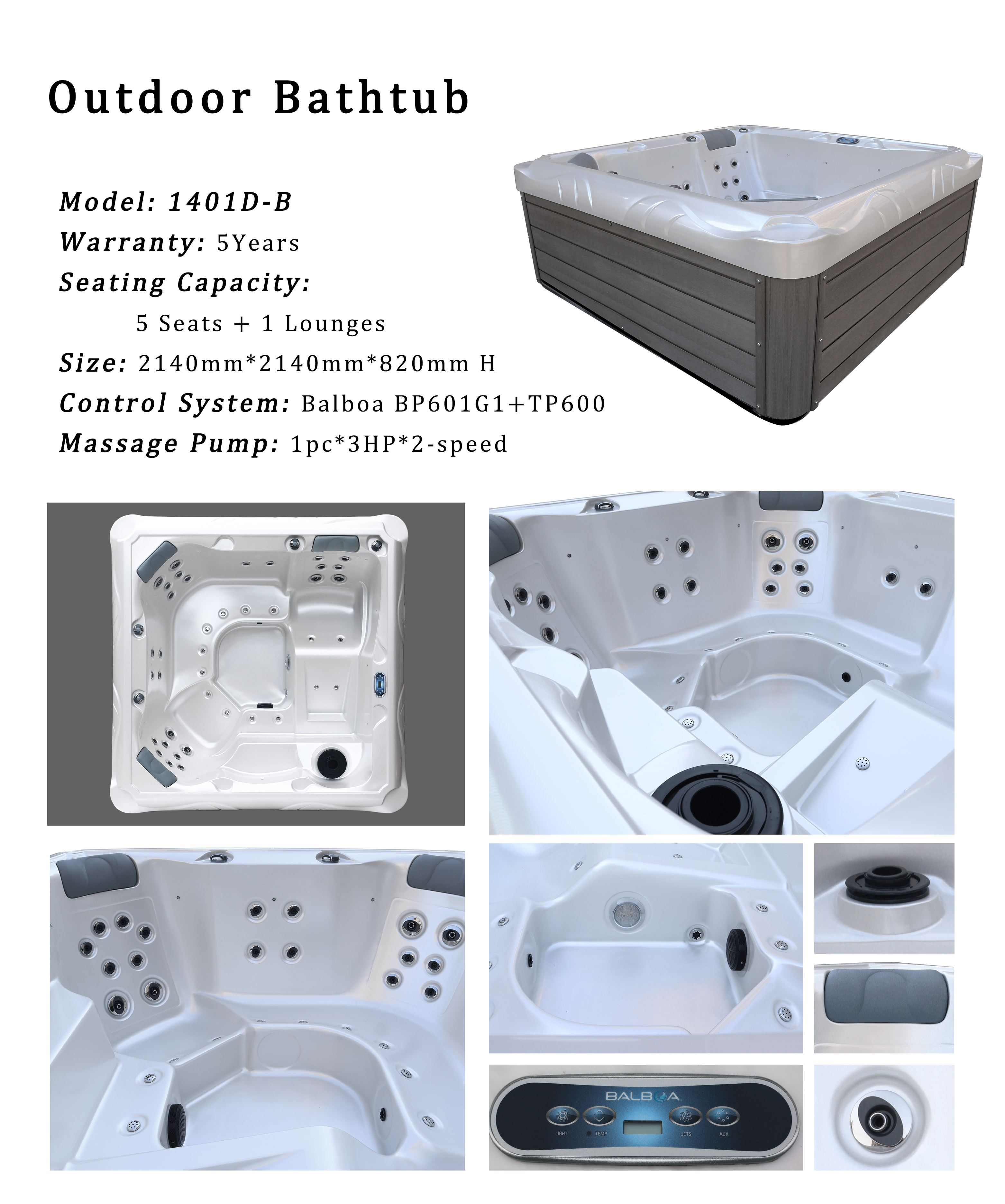 Improve Sleep Relax Muscles Hot Tub With Overflow Fountain Outdoor
