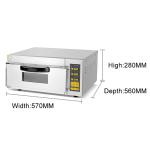 220-240V/50Hz-60Hz Voltage 3kw Commercial Baking Equipment with Temperature
