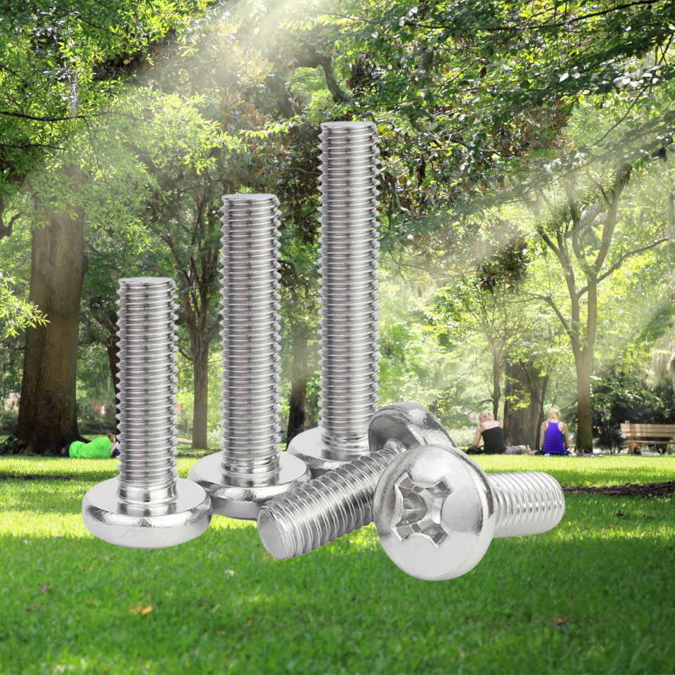 Stainless Steel Metric DIN 7985 Phillips Pan Head Machine Screw M2 M3 M4 M5 M6 M7 M8 M10 6-32 for Industrial Applications