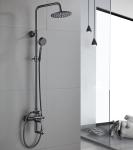 Cold Hot Water Mixer Gray ODM Rain Shower Faucets