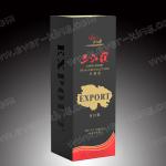 OEM Single Bottle Box Foil Logo Cardboard Pack Wine Gift