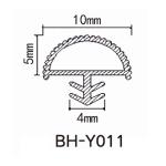 Non Toxic Wooden Door Seal Strip PVC Rubber D Shape Weather Stripping