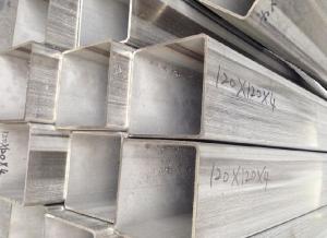Quality ASTM AISI Rectangular Stainless Steel Tube with 1000mm - 18000mm Length wholesale