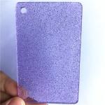 Purple 4x8 Glitter Acrylic Sheets SGS Transparent Plastic Board